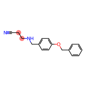 3-({[4-(benzyloxy)phenyl]methyl}amino)propanenitrile