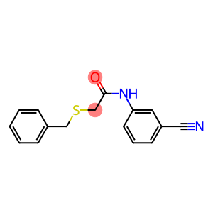 2-(benzylsulfanyl)-N-(3-cyanophenyl)acetamide