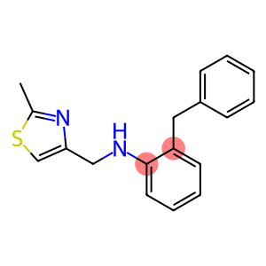 2-benzyl-N-[(2-methyl-1,3-thiazol-4-yl)methyl]aniline