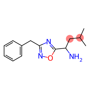 1-(3-benzyl-1,2,4-oxadiazol-5-yl)-3-methylbutan-1-amine