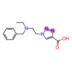 1-{2-[benzyl(ethyl)amino]ethyl}-1H-1,2,3-triazole-4-carboxylic acid