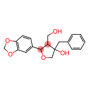 4-benzyl-4-hydroxy-3-hydroxymethyl-2-(3,4-methylenedioxyphenyl)tetrahydrofuran