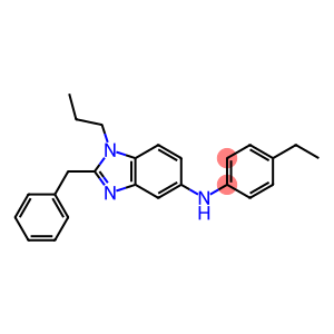 (2-BENZYL-1-PROPYL-1H-BENZOIMIDAZOL-5-YL)-(4-ETHYL-PHENYL)-AMINE