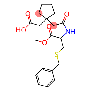 3-BENZYLSULFANYL-2-[2-(1-CARBOXYMETHYL-CYCLOPENTYL)-ACETYLAMINO]-PROPIONIC ACID METHYL ESTER