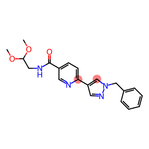 6-(1-BENZYL-1H-PYRAZOL-4-YL)-N-(2,2-DIMETHOXYETHYL)NICOTINAMIDE