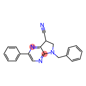 5-BENZYL-2-PHENYL-6,7-DIHYDRO-5H-PYRROLO[3,2-B]PYRAZINE-7-CARBONITRILE