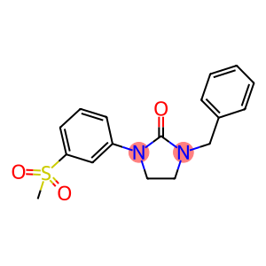 1-BENZYL-3-[3-(METHYLSULFONYL)PHENYL]IMIDAZOLIDIN-2-ONE