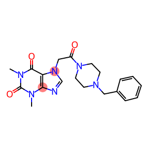 7-(2-(4-BENZYLPIPERAZIN-1-YL)-2-OXOETHYL)-1,3-DIMETHYL-1H-PURINE-2,6(3H,7H)-DIONE