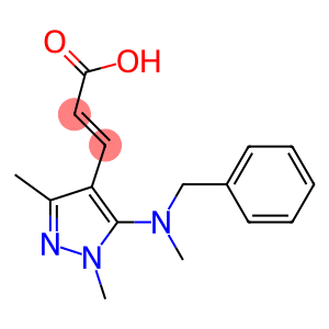 3-{5-[benzyl(methyl)amino]-1,3-dimethyl-1H-pyrazol-4-yl}prop-2-enoic acid