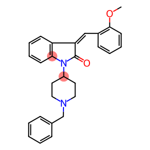 1-(1-BENZYLPIPERIDIN-4-YL)-1,3-DIHYDRO-3-((2-METHOXYPHENYL)METHYLENE)-(2H)-INDOL-2-ONE