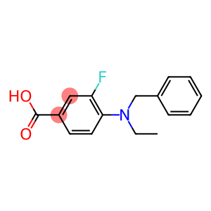 4-[benzyl(ethyl)amino]-3-fluorobenzoic acid