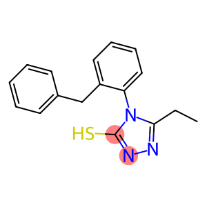 4-(2-benzylphenyl)-5-ethyl-4H-1,2,4-triazole-3-thiol