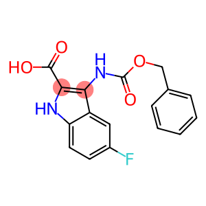 3-{[(benzyloxy)carbonyl]amino}-5-fluoro-1H-indole-2-carboxylic acid