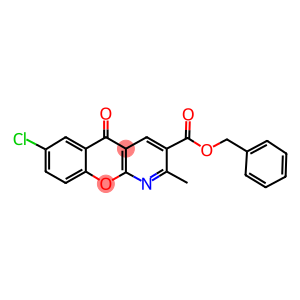 BENZYL 7-CHLORO-2-METHYL-5-OXO-5H-CHROMENO[2,3-B]PYRIDINE-3-CARBOXYLATE