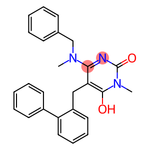 4-(BENZYL-METHYL-AMINO)-5-BIPHENYL-2-YLMETHYL-6-HYDROXY-1-METHYL-1H-PYRIMIDIN-2-ONE