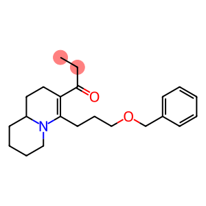 1-[4-(3-BENZYLOXYPROPYL)-1,6,7,8,9,9A-HEXAHYDRO-2H-QUINOLIZIN-3-YL]PROPAN-1-ONE