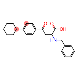 2-(BENZYLAMINO)-4-(4-CYCLOHEXYLPHENYL)-4-OXOBUTANOIC ACID