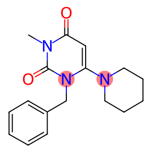 1-BENZYL-3-METHYL-6-PIPERIDIN-1-YLPYRIMIDINE-2,4(1H,3H)-DIONE