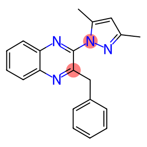 2-BENZYL-3-(3,5-DIMETHYL-1H-PYRAZOL-1-YL)QUINOXALINE