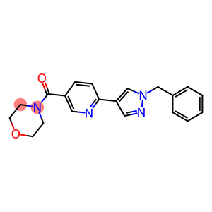 4-([6-(1-BENZYL-1H-PYRAZOL-4-YL)PYRIDIN-3-YL]CARBONYL)MORPHOLINE