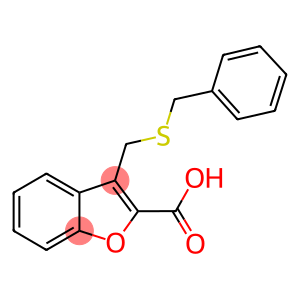 3-BENZYLSULFANYLMETHYL-BENZOFURAN-2-CARBOXYLIC ACID