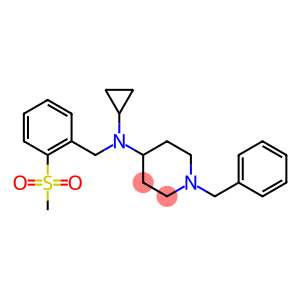 1-BENZYL-N-CYCLOPROPYL-N-[2-(METHYLSULFONYL)BENZYL]PIPERIDIN-4-AMINE