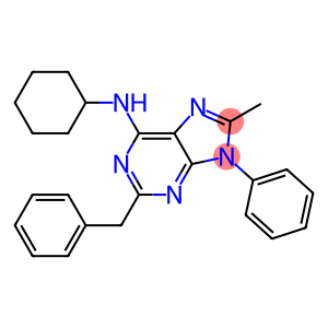 2-BENZYL-N-CYCLOHEXYL-8-METHYL-9-PHENYL-9H-PURIN-6-AMINE