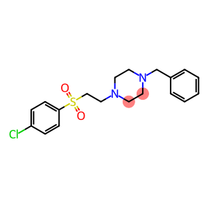 1-BENZYL-4-{2-[(4-CHLOROPHENYL)SULFONYL]ETHYL}PIPERAZINE