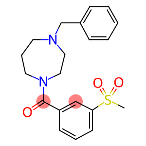 1-BENZYL-HEXAHYDRO-4-[3-(METHYLSULPHONYL)BENZOYL]-1,4-DIAZEPINE