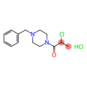 1-(4-BENZYLPIPERAZINO)-2-CHLOROPROPAN-1-ONE HYDROCHLORIDE, TECH