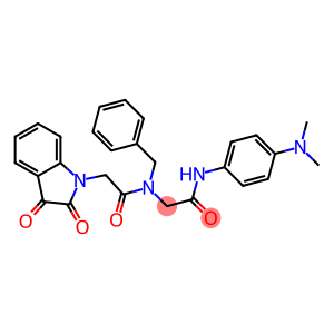 2-{BENZYL[2-(2,3-DIOXO-2,3-DIHYDRO-1H-INDOL-1-YL)ACETYL]AMINO}-N-[4-(DIMETHYLAMINO)PHENYL]ACETAMIDE