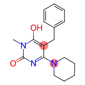 5-BENZYL-6-HYDROXY-1-METHYL-4-PIPERIDIN-1-YLPYRIMIDIN-2(1H)-ONE