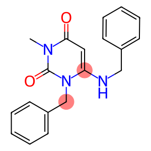 1-BENZYL-6-(BENZYLAMINO)-3-METHYLPYRIMIDINE-2,4(1H,3H)-DIONE