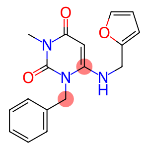 1-BENZYL-6-[(2-FURYLMETHYL)AMINO]-3-METHYLPYRIMIDINE-2,4(1H,3H)-DIONE