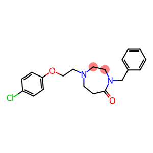 4-BENZYL-1-[2-(4-CHLOROPHENOXY)ETHYL]-1,4-DIAZEPAN-5-ONE