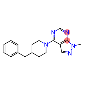 4-(4-benzylpiperidino)-1-methyl-1H-pyrazolo[3,4-d]pyrimidine