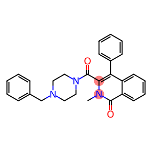 3-[(4-BENZYLPIPERAZIN-1-YL)CARBONYL]-2-METHYL-4-PHENYLISOQUINOLIN-1(2H)-ONE