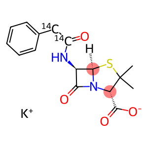 BENZYLPENICILLIN POTASSIUM, [ACETAMIDO-1,2-14C]-