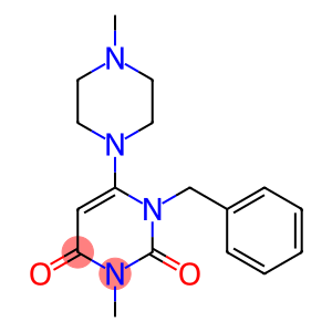 1-BENZYL-3-METHYL-6-(4-METHYLPIPERAZIN-1-YL)PYRIMIDINE-2,4(1H,3H)-DIONE