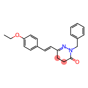 2-benzyl-6-(4-ethoxystyryl)-4,5-dihydro-3(2H)-pyridazinone