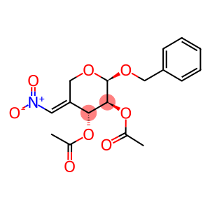 BENZYL 2,3-DI-O-ACETYL-4-DEOXY-4-C-NITROMETHYLENE-BETA-D-ARABINOPYRANOSIDE