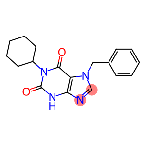 7-BENZYL-1-CYCLOHEXYL-3,7-DIHYDRO-1H-PURINE-2,6-DIONE