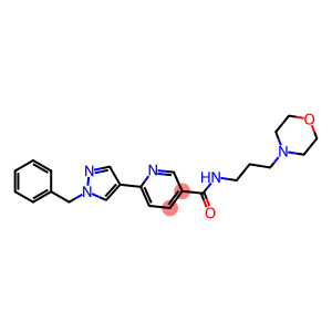 6-(1-BENZYL-1H-PYRAZOL-4-YL)-N-(3-MORPHOLIN-4-YL-PROPYL)-NICOTINAMIDE