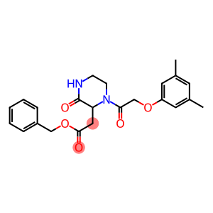 benzyl 2-{1-[2-(3,5-dimethylphenoxy)acetyl]-3-oxo-2-piperazinyl}acetate