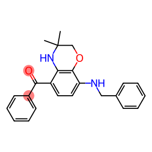 (8-benzylamino-3,3-dimethyl-3,4-dihydro-2H-1,4-benzoxazin-5-yl)(phenyl)methanone