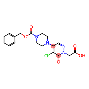 [4-{4-[(Benzyloxy)carbonyl]piperazin-1-yl}-5-chloro-6-oxo-6H-pyridazin-1-yl]acetic acid