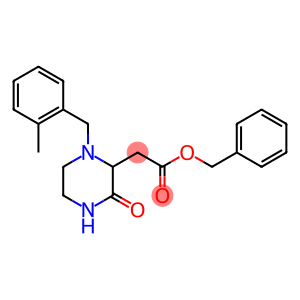 benzyl 2-[1-(2-methylbenzyl)-3-oxo-2-piperazinyl]acetate