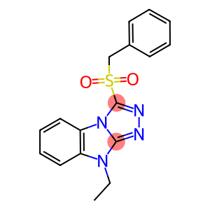 3-(BENZYLSULFONYL)-9-ETHYL-9H-[1,2,4]TRIAZOLO[4,3-A]BENZIMIDAZOLE