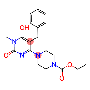 4-(5-BENZYL-6-HYDROXY-1-METHYL-2-OXO-1,2-DIHYDRO-PYRIMIDIN-4-YL)-PIPERAZINE-1-CARBOXYLIC ACID ETHYL ESTER