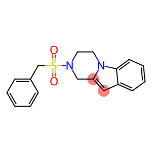 2-(BENZYLSULFONYL)-1,2,3,4-TETRAHYDROPYRAZINO[1,2-A]INDOLE